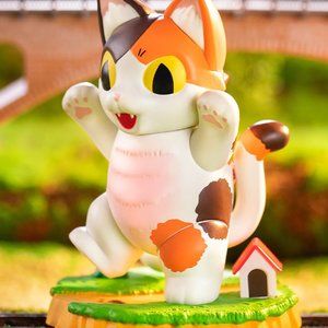 POP MART Konatsu Negora Neighborhood Walk Figure Godzilla Cat Kaiju Toy CIB